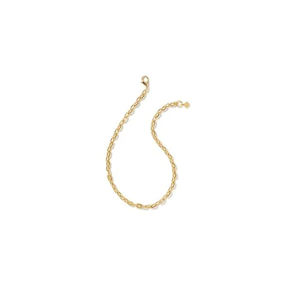 Kendra Scott Korinne Chain Necklace Gold Metal Steve Lennon & Co Jewelers  New Hartford, NY