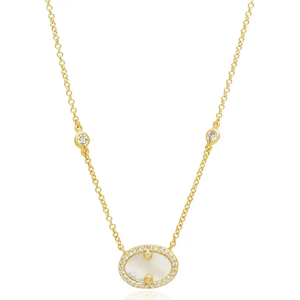 Freida Rothman - Hint Of Sparkle Gold Pendant Necklace Steve Lennon & Co Jewelers  New Hartford, NY