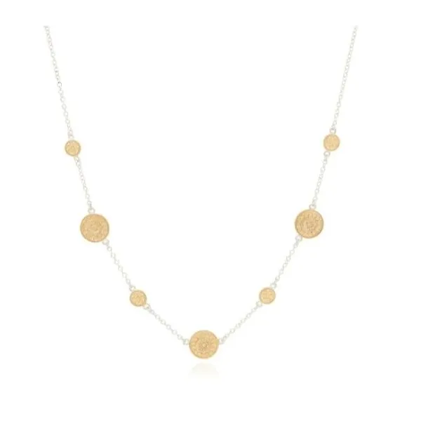 Anna Beck Contrast Dotted Station Collar Necklace 16-18