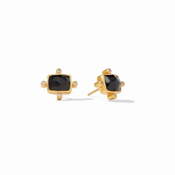 Julie Vos -  Clara Stud Obsidian Black Steve Lennon & Co Jewelers  New Hartford, NY