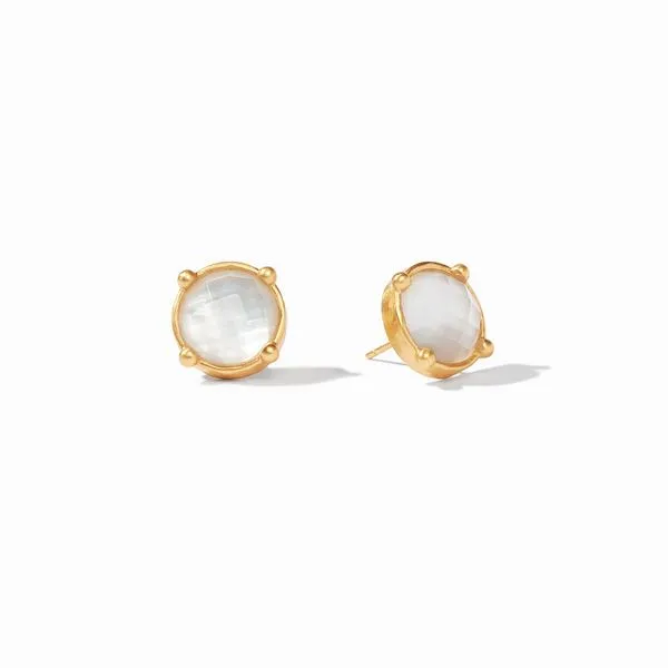 Julie Vos -  Honey Stud Gold Iridescent Ruby Red (Pic shown in clear crystal) Steve Lennon & Co Jewelers  New Hartford, NY