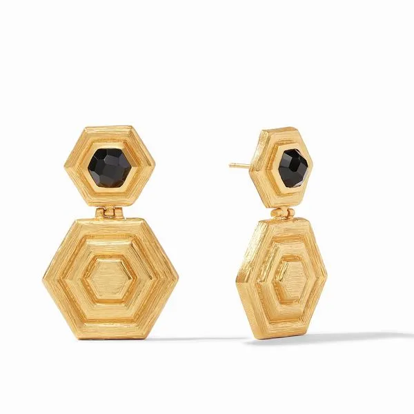 Julie Vos -  Palladio Statement Earring Obsidian Black Steve Lennon & Co Jewelers  New Hartford, NY