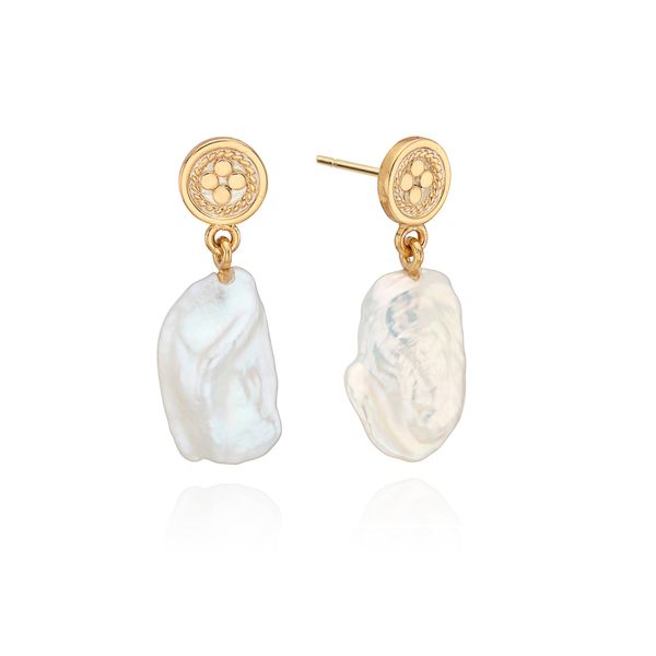 Anna Beck - Biwa Pearl Drop Earrings S. Lennon & Co Jewelers New Hartford, NY