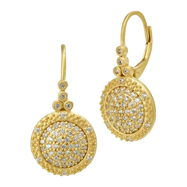 Freida Rothman - Small Times Square Leverback Earrings S. Lennon & Co Jewelers New Hartford, NY