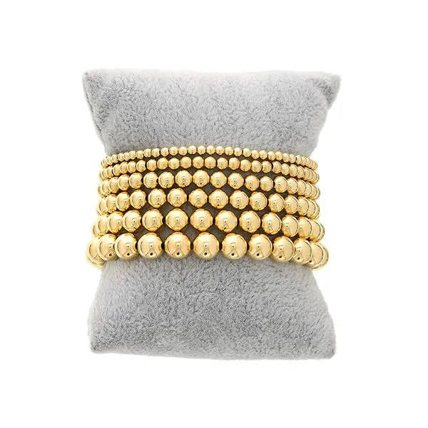 Dee Berkley Women's Beaded Bracelets - Shine Bright Collection-7MM GOLD FILLED BEADED BRACELET Steve Lennon & Co Jewelers  New Hartford, NY
