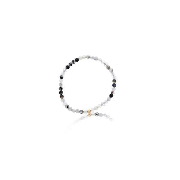 Dee Berkley 4mm Fire Agate Bracelet With Gold Filled Finishing Bead 7