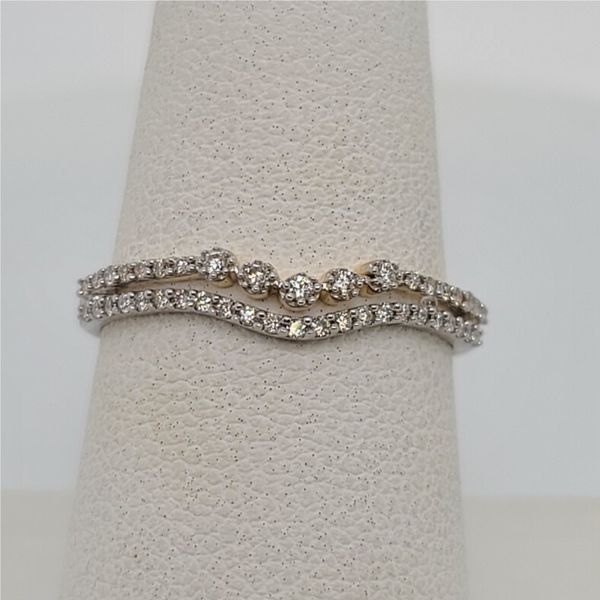 Aiya Designs 14k two tone .18cttw diamond wedding band Smith Jewelers Franklin, VA