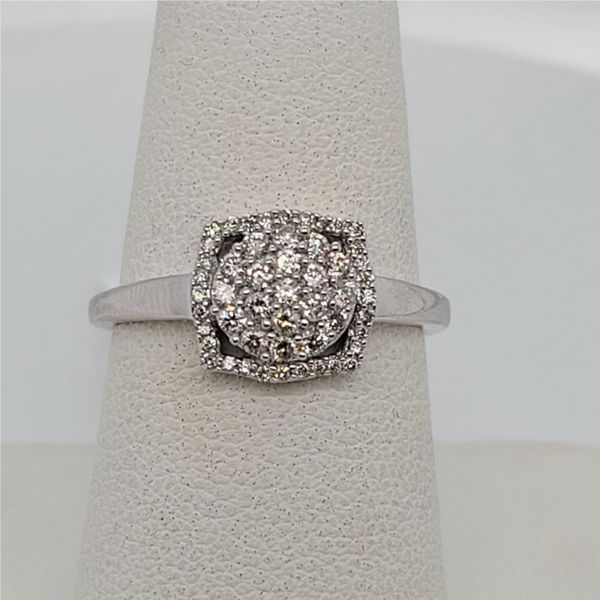 Aiya Designs 14K White Gold .38cttw Diamond Cluster Ring Smith Jewelers Franklin, VA