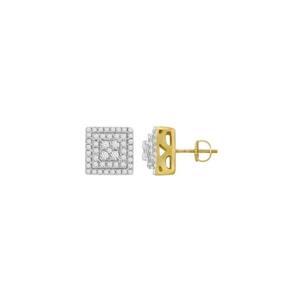 10KT Yellow Gold Diamond Earrings Smith Jewelers Franklin, VA