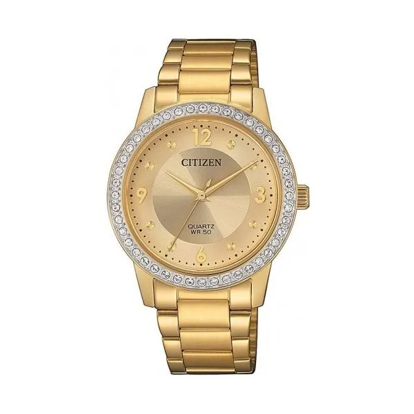 Citizen Quartz Womens Gold Tone Bracelet Watch Smith Jewelers Franklin, VA