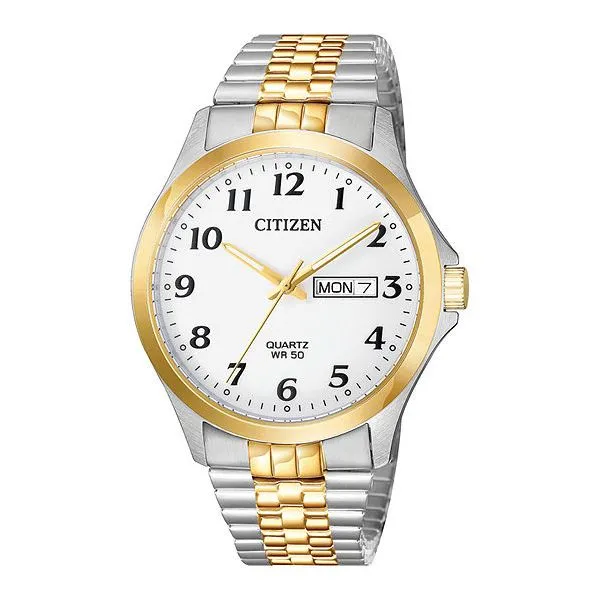 Citizen Quartz Mens Two Tone Bracelet Watch Smith Jewelers Franklin, VA