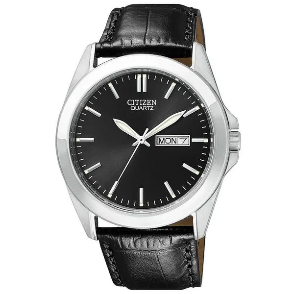 Citizen Men's Black Leather Watch Smith Jewelers Franklin, VA