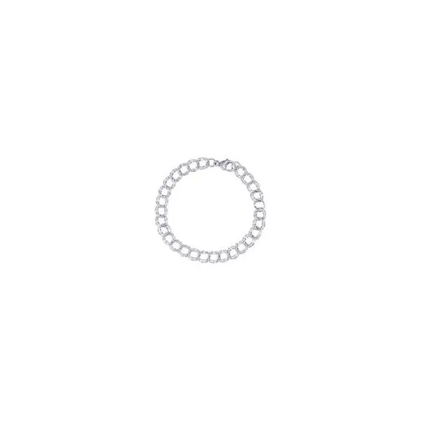Large Double Link Dapped Curb Classic Bracelet Smith Jewelers Franklin, VA