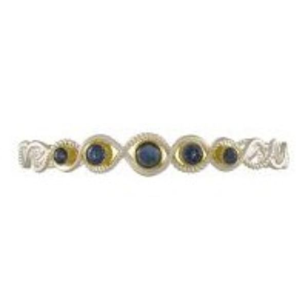 Sterling Silver and 22K Gold Vermeil Bracelet with Mother of Pearl + onyx + checkerboard cut crystal quartz and Trendy Solo Topa Smith Jewelers Franklin, VA