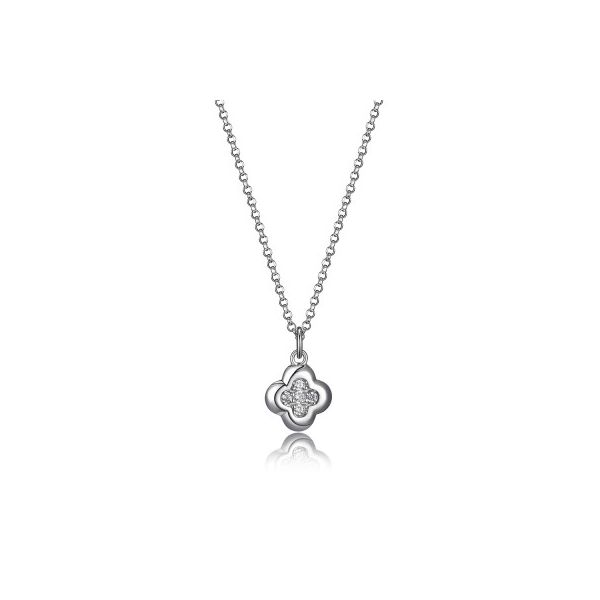 Elle Humanity Sterling Silver Rhodium CZ Necklace Smith Jewelers Franklin, VA