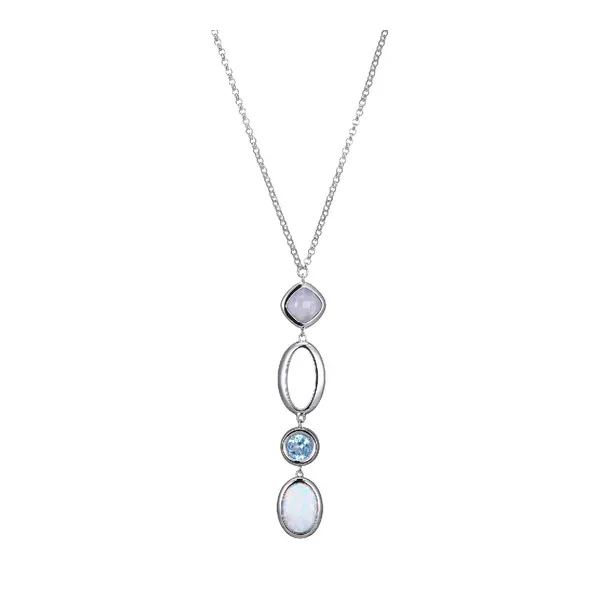 Silver Necklace with Stones Smith Jewelers Franklin, VA