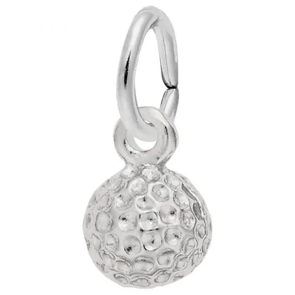 Sterling Silver Golf Ball Accent Charm Smith Jewelers Franklin, VA