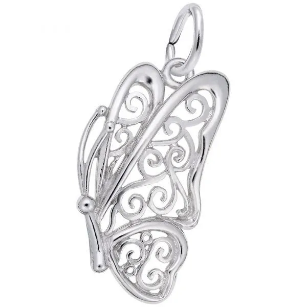 Sterling Silver Filigree Butterfly Charm Smith Jewelers Franklin, VA