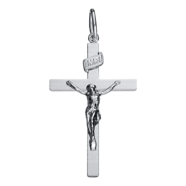 Sterling Silver Adult Cross with 24