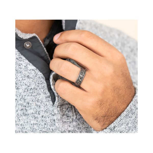 Men's Alternative Wedding Band Image 2 Spath Jewelers Bartow, FL