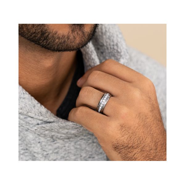 Men's Alternative Wedding Band Image 3 Spath Jewelers Bartow, FL