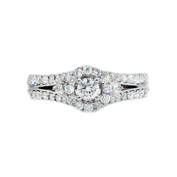 0.95tw Utwo Diamond Halo Engagement Ring Spicer Cole Fine Jewellers and Spicer Fine Jewellers Fredericton, NB
