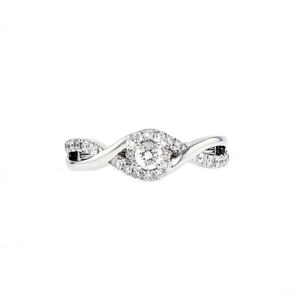 0.49tw Utwo Diamond Halo Engagement Ring Spicer Cole Fine Jewellers and Spicer Fine Jewellers Fredericton, NB