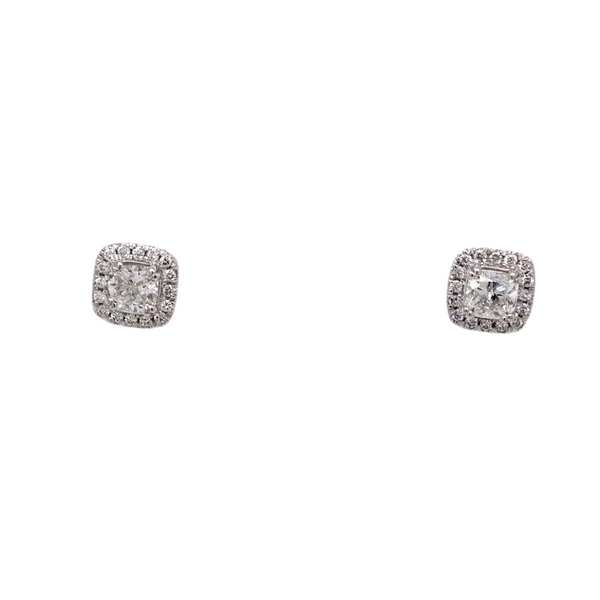 1.62tw Diamond Halo Stud Earrings Spicer Cole Fine Jewellers and Spicer Fine Jewellers Fredericton, NB
