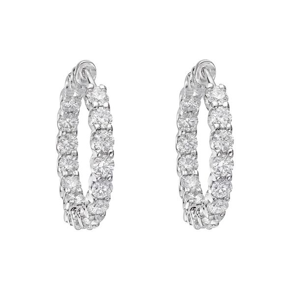 2.09tw Diamond Hoop Earrings Spicer Cole Fine Jewellers and Spicer Fine Jewellers Fredericton, NB