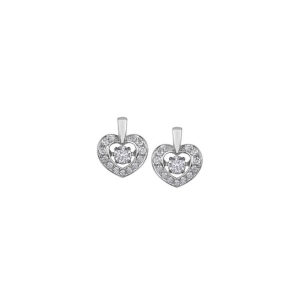 0.35tw Pulse Diamond Heart Stud Earrings Spicer Cole Fine Jewellers and Spicer Fine Jewellers Fredericton, NB