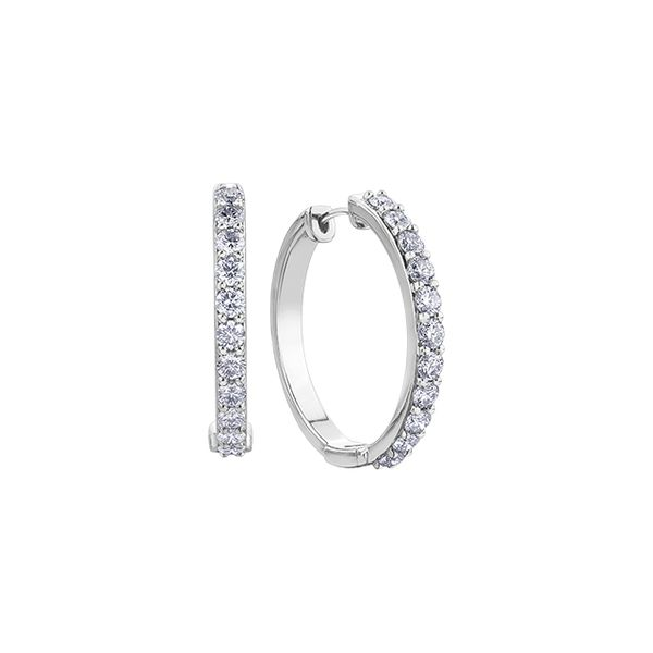 2.00tw Diamond Hoop Earrings Spicer Cole Fine Jewellers and Spicer Fine Jewellers Fredericton, NB