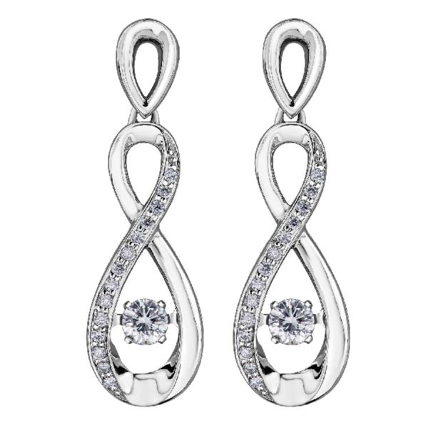 0.27tw Pulse Diamond Infinity Earrings Spicer Cole Fine Jewellers and Spicer Fine Jewellers Fredericton, NB