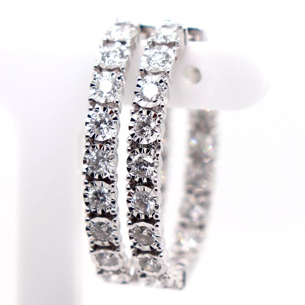 1.00tw Diamond Hoop Earrings Spicer Cole Fine Jewellers and Spicer Fine Jewellers Fredericton, NB