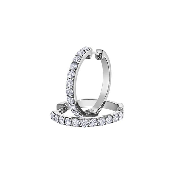 1.50tw Diamond Hoop Earrings Spicer Cole Fine Jewellers and Spicer Fine Jewellers Fredericton, NB