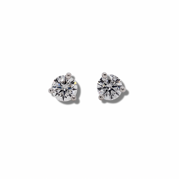 0.78tw Martini Diamond Solitaire Stud Earrings Spicer Cole Fine Jewellers and Spicer Fine Jewellers Fredericton, NB