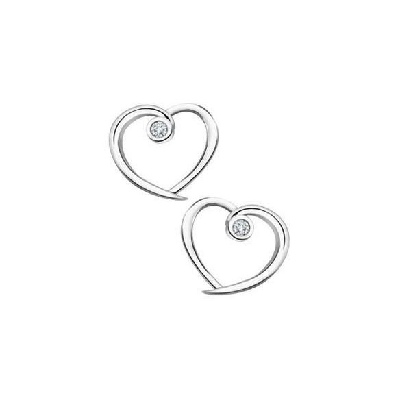 0.04tw Diamond Heart Stud Earrings Spicer Cole Fine Jewellers and Spicer Fine Jewellers Fredericton, NB