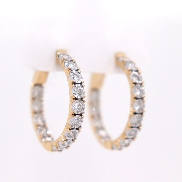 1.03tw Illusion Inside Out Diamond Hoops Spicer Cole Fine Jewellers and Spicer Fine Jewellers Fredericton, NB