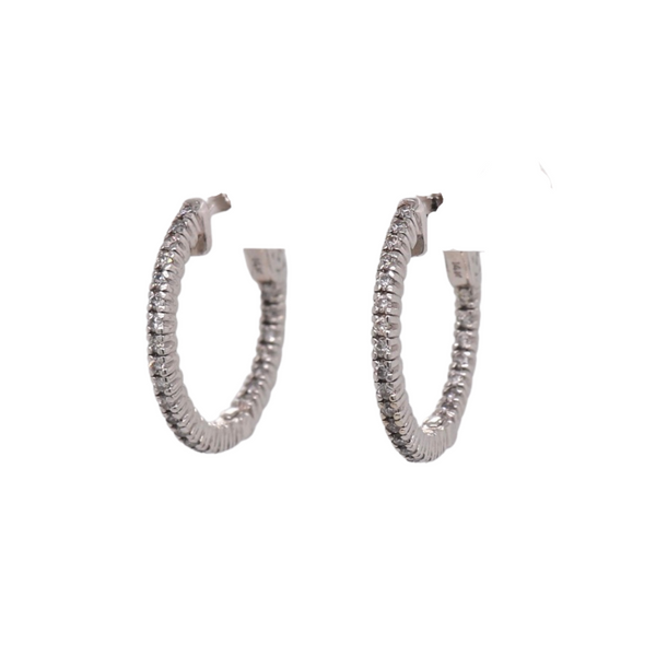 0.78tw Inside Out Diamond Hoops Spicer Cole Fine Jewellers and Spicer Fine Jewellers Fredericton, NB