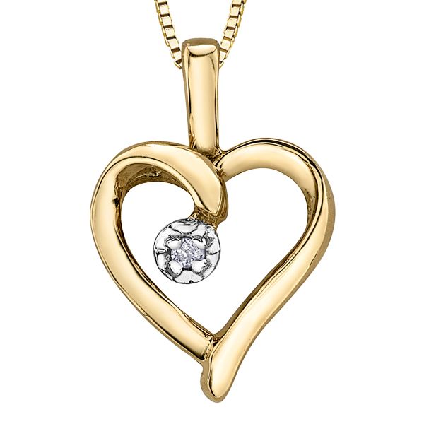 0.01tw Diamond Heart Pendant Spicer Cole Fine Jewellers and Spicer Fine Jewellers Fredericton, NB