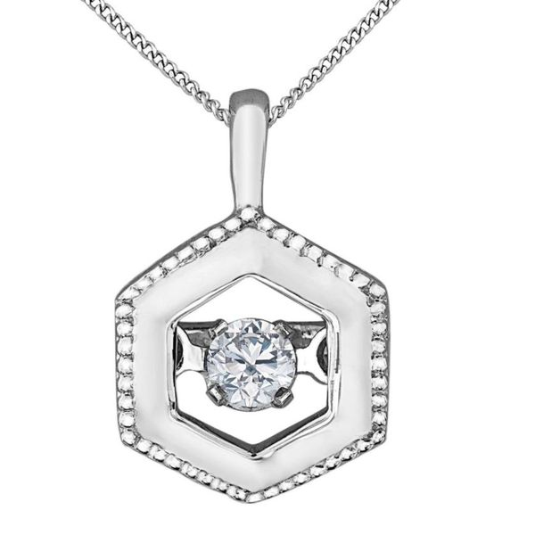 0.05tw Pulse Hexagon Diamond Pendant Spicer Cole Fine Jewellers and Spicer Fine Jewellers Fredericton, NB