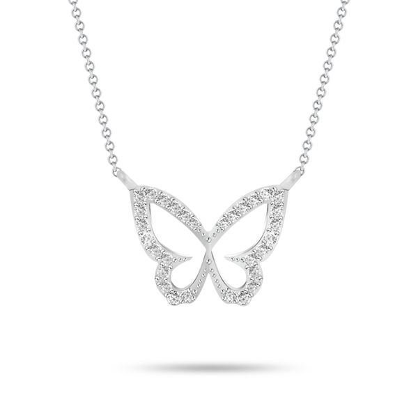 Brooklyn Lights Sterling Silver Butterfly Diamond Necklace Spicer Cole Fine Jewellers and Spicer Fine Jewellers Fredericton, NB