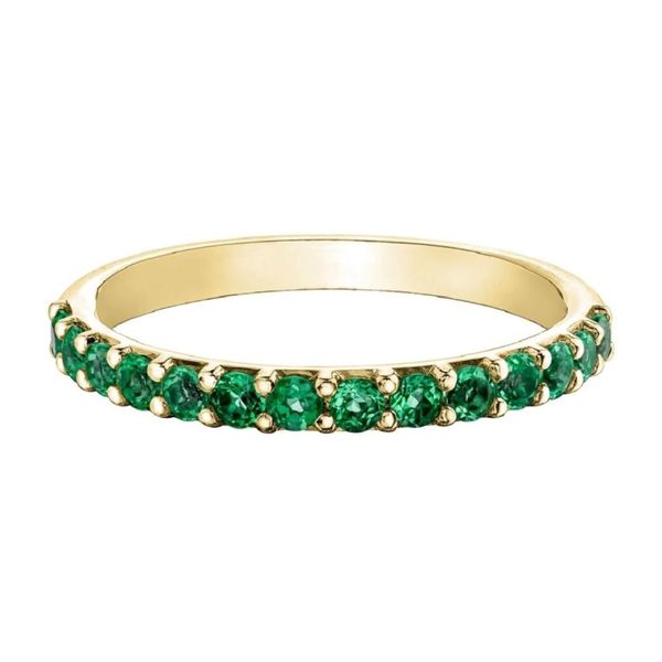 Claw Set Emerald Band Spicer Cole Fine Jewellers and Spicer Fine Jewellers Fredericton, NB