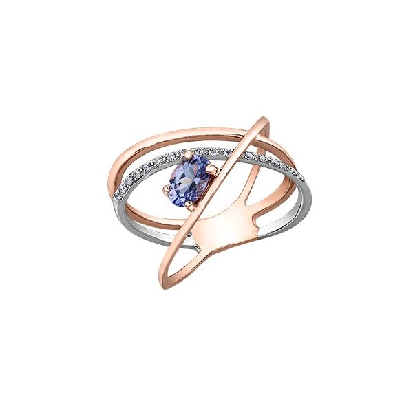 Tanzanite Fashion Ring with Diamonds Image 2 Spicer Cole Fine Jewellers and Spicer Fine Jewellers Fredericton, NB