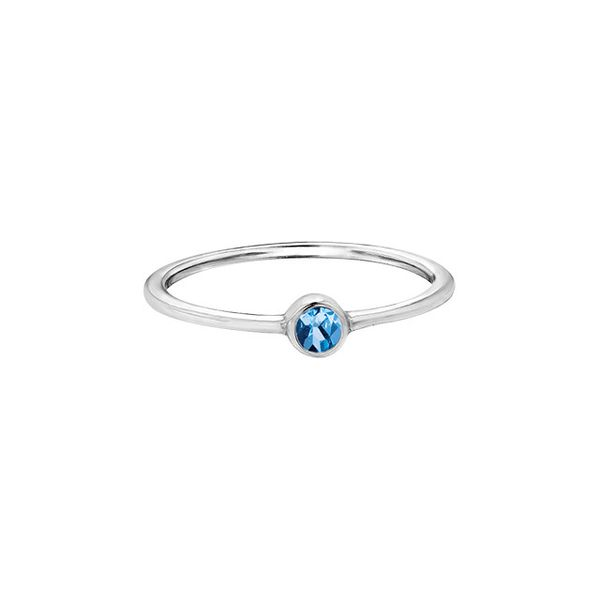 Solitaire Bezel Set Topaz Ring Spicer Cole Fine Jewellers and Spicer Fine Jewellers Fredericton, NB