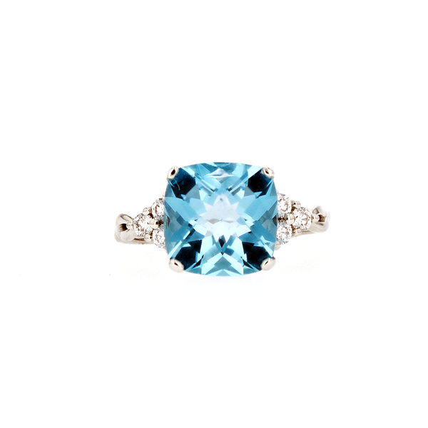 Blu Topaz & Diamond Ring Spicer Cole Fine Jewellers and Spicer Fine Jewellers Fredericton, NB