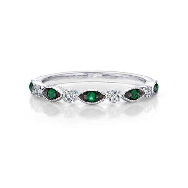 0.19tw Emerald & Diamond Stackable Band Spicer Cole Fine Jewellers and Spicer Fine Jewellers Fredericton, NB