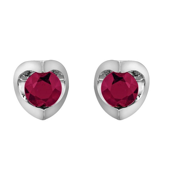 Solitaire Ruby Stud Earrings Spicer Cole Fine Jewellers and Spicer Fine Jewellers Fredericton, NB