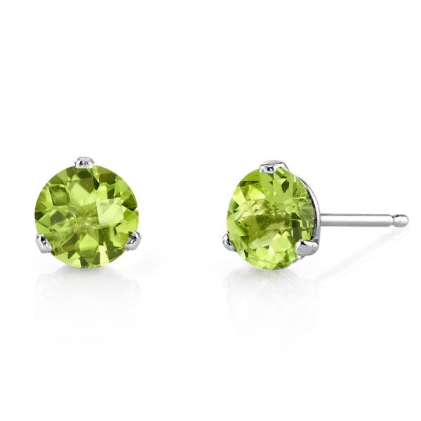 Solitaire Peridot Stud Earrings Spicer Cole Fine Jewellers and Spicer Fine Jewellers Fredericton, NB