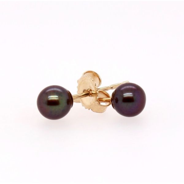 Fresh Water Black Pearl Stud Earrings Spicer Cole Fine Jewellers and Spicer Fine Jewellers Fredericton, NB