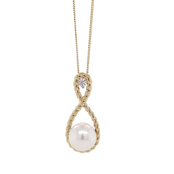 Infinity Pearl Pendant Spicer Cole Fine Jewellers and Spicer Fine Jewellers Fredericton, NB